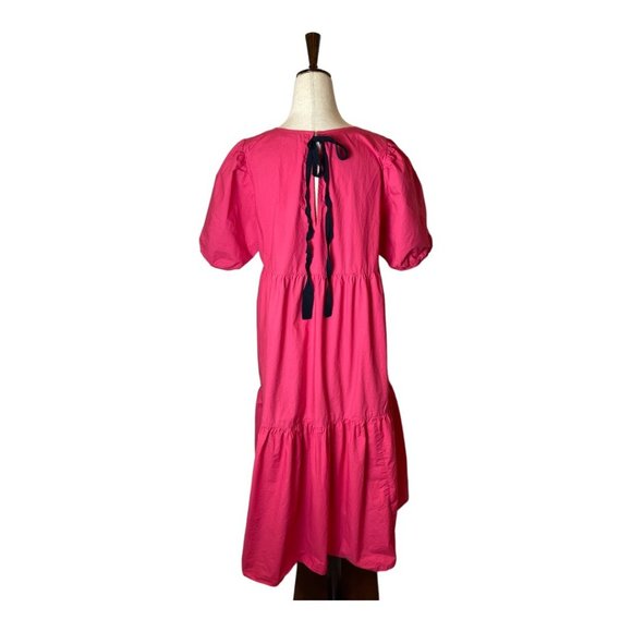 Peter Som Magenta/Red Midi Dress - Picture 3 of 11
